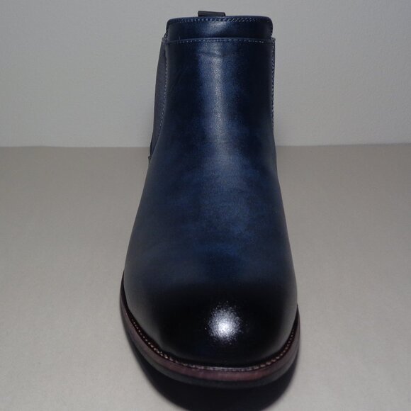 Vance Co. Size 8 Wide / LANDON / Navy / Chelsea Dress Boots / New Men\'s Shoes main image 16